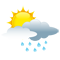 Bewölkt mit leichtem Regen